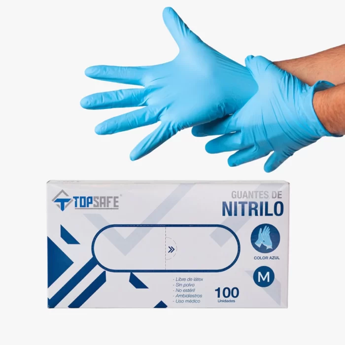 Guantes Azules Guantes de Nitrilo Azul 3.5 gr - Imagen 1