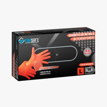 Guante Nitrilo Naranja