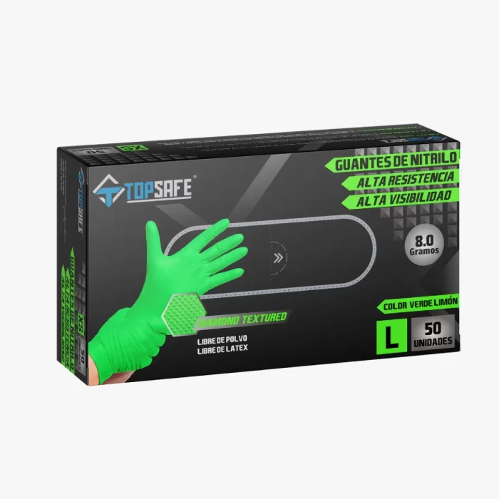 Guante Verde - L Guante Nitrilo Verde 8.0 gr - Imagen 1