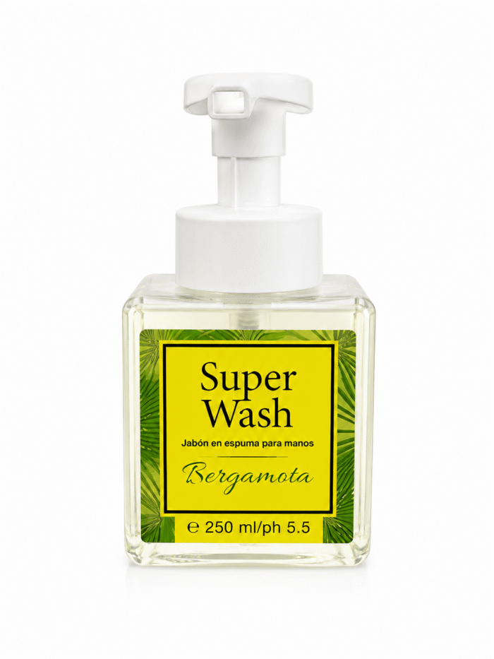 Jabón en Espuma para Manos Super Wash 250 ml | Bergamota pH 5.5 - Imagen 1
