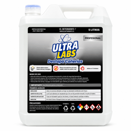 Destapa Cañerías ULTRA LABS 5 Litros | Línea Profesional