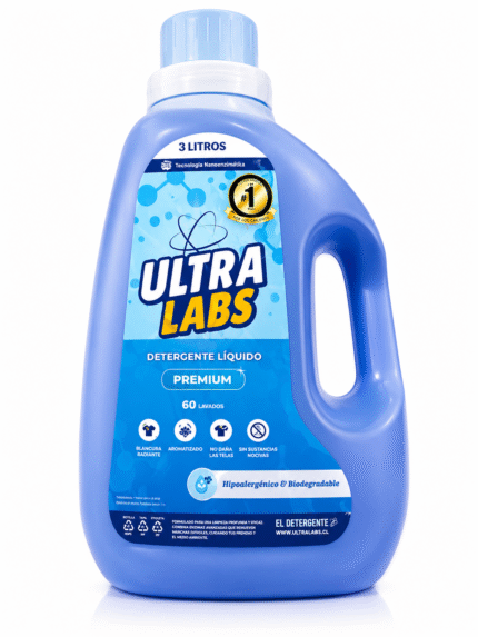 Detergente Líquido Premium ULTRA LABS 3 Litros | Tecnología Nanoenzimática