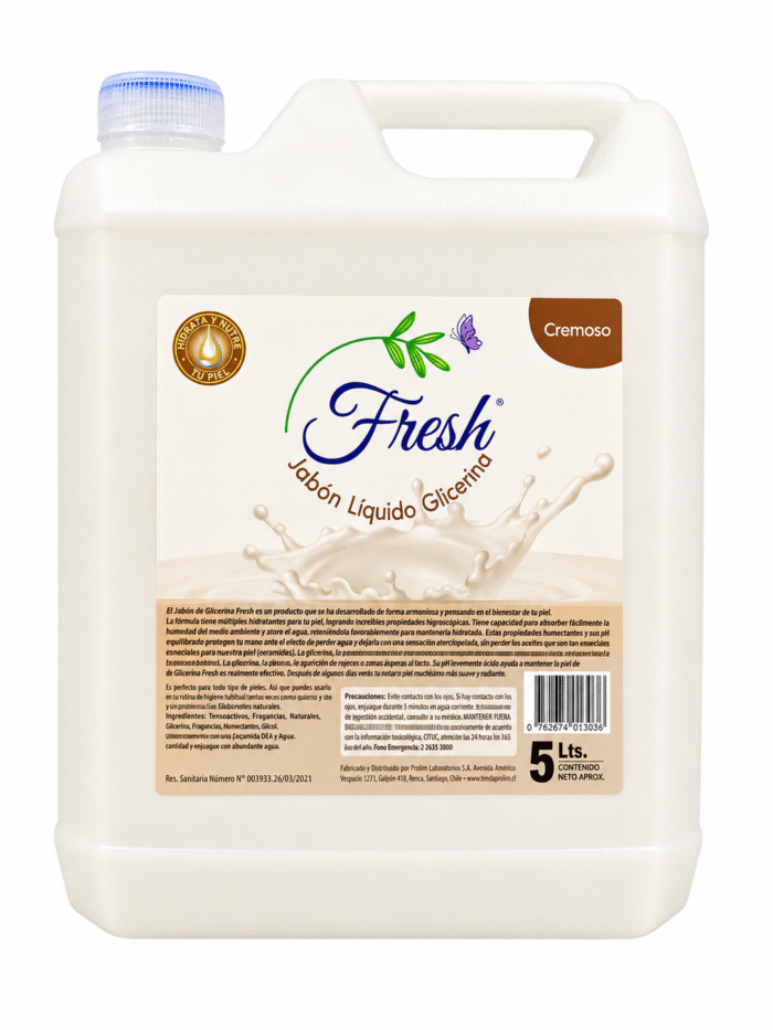 Jabón Líquido Glicerina Fresh 5 Litros | Formato Cremoso - Imagen 1