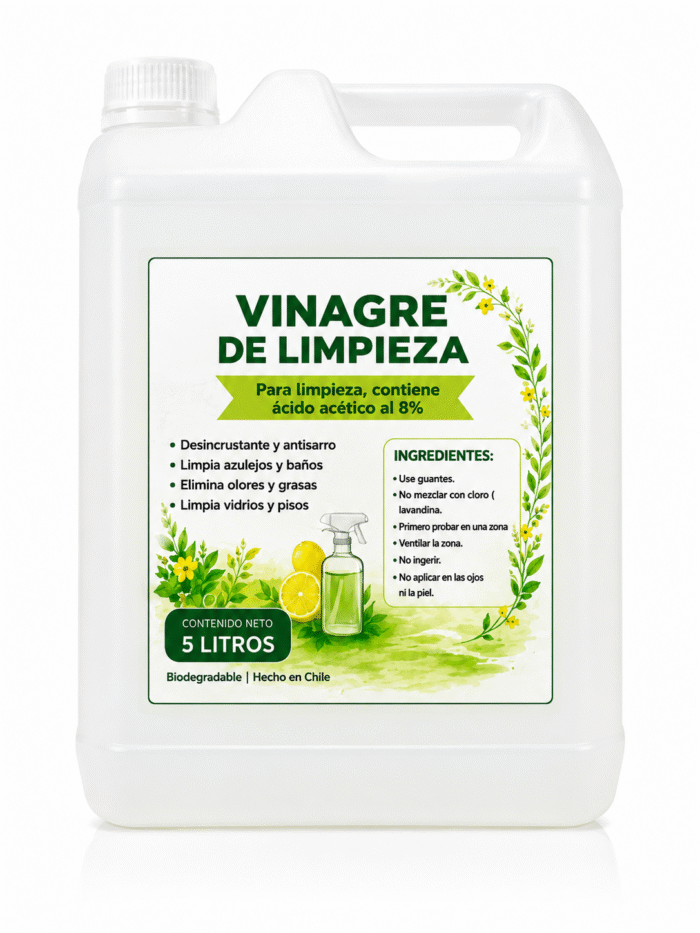 Vinagre de Limpieza 5 Litros | Ácido Acético al 8% - Imagen 1